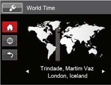 Zone The Zone setting is a useful function for your overseas trips. This feature enables you to display the local time on the LCD screen while you are abroad. 1.