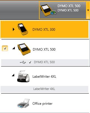 Selecting a Label Printer About Printing Labels Before printing to an XTL label maker, DYMO ID checks the label type in the printer with the label you are printing to make sure the label type is