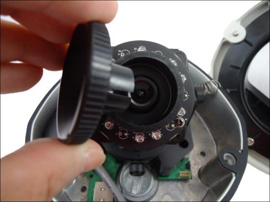 1. Loosen the tilt adjustment screws, adjust the tilt, and then tighten back