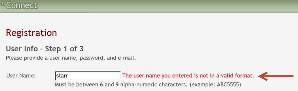 3. In the Confirm Password field, retype your password exactly as it was typed above. This step confirms that you typed your password as intended. 4.