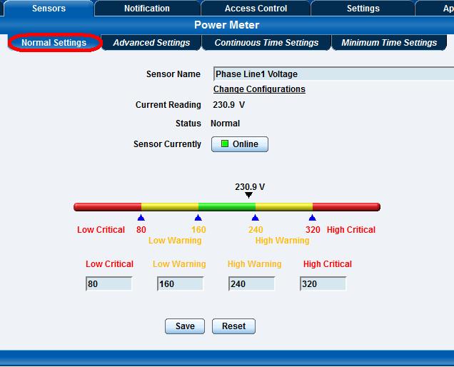 PMS User Manual - 17 Now you are able setup each of the sensors or