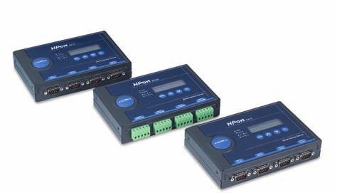 Network Readiness for up to Four Serial Devices NPort 5400 device servers can conveniently and transparently connect up to four serial devices to an Ethernet, allowing you to network your existing
