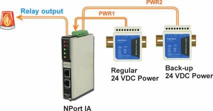 Power Failure Alarm Relay Output Warning and E-mail Alerts The built-in relay output can be used to alert administrators of problems with the Ethernet links or power inputs, or when there is a change