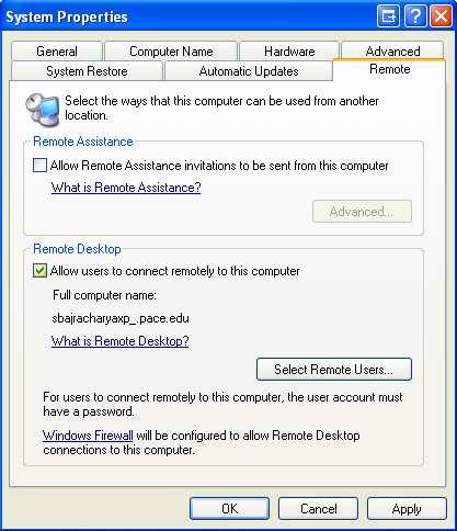 The System Properties dialog box displays. Note: Write down your computer s Full computer name.