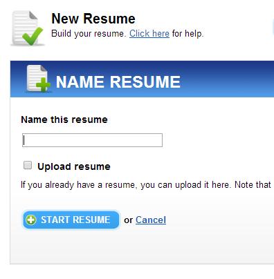 resume or open an existing one.