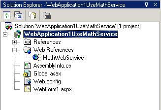 .. After going through the usual steps, the web Service is incorporated