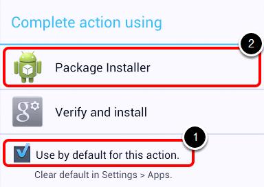 Complete Action Using - IF NEEDED If you see a "Complete Action Using" pop-up on your Android