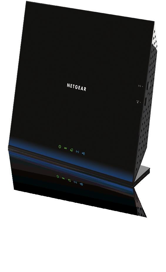 Performance & Use Built-in ADSL2+ Modem AC1200 WiFi 300+867 Mbps speeds Ideal for homes with 8 or more WiFi devices NETGEAR genie App for computers & smartphones Ethernet WAN Future-proof your