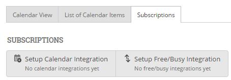 Click Setup Calendar Integration. 4. Select the Google Integration tab and then the link Click here to set up Google Calendar Integration. 5.