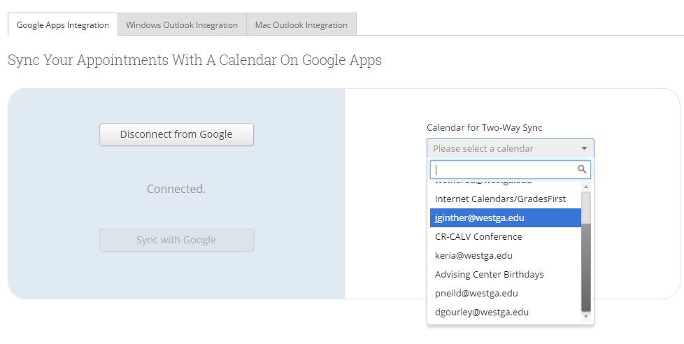 With his/her availability set and his/her Google calendar integrating,