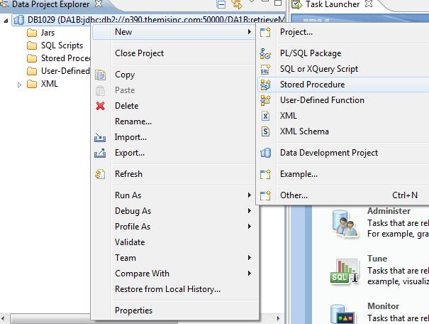 Creating a New Stored Procedure Creating a New Stored Procedure You can use the wizard to help created a basic Shell program.
