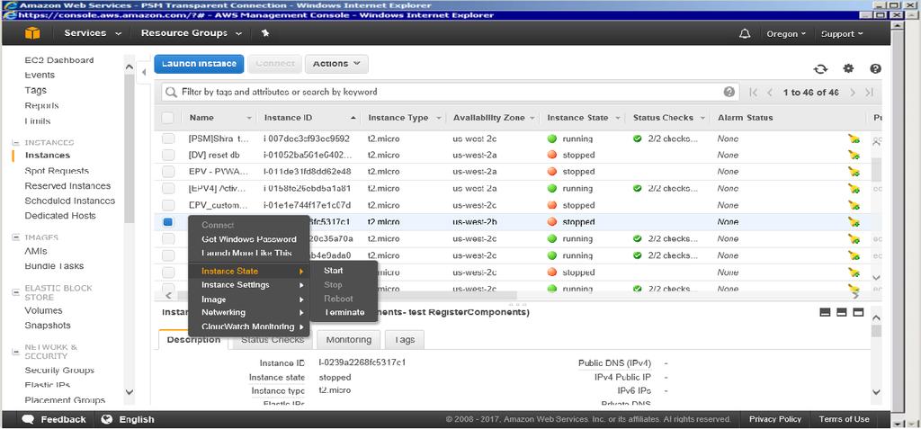 Securing and Monitoring Interactive Access to the AWS Management Console and APIs AWS administrators use the AWS Management Console or API access (e.g., PowerShell) to interactively administer the AWS platform.