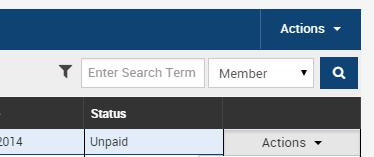 Step 2: You can search for the subscription by looking for the member, the subscription itself or the payment reference in the search bar.