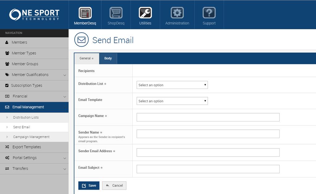 Sending an Email With distribution lists created, the full power of the communication tools encompassed within OST can be unleashed by using the Email functions available in the system.