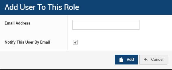 Step 5: Click on Add User to This Role. 5 Step 6: Insert the Email Address of the person you wish to give access to and click Add.