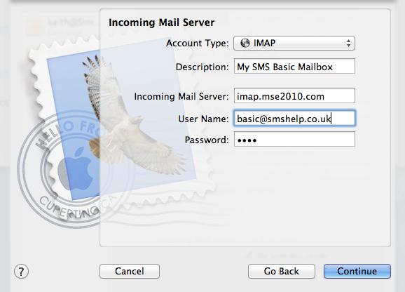 On the next screen you need to choose whether you want to access your mailbox using POP or IMAP.