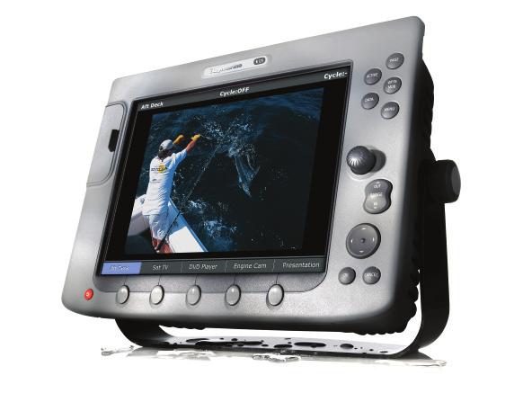 Video Output View navigation data on big screen TVs, PC monitors or Raymarine s rugged M1500 marine monitor.