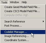 4.2 Creating Codelists Leica GPS systems collect GIS data in the form of codes. Codes can be thought of as layers or themes in GIS terms.