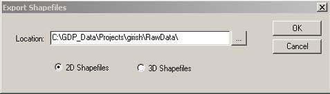 4.4 Transferring Data to/from the GPS Sensor (continued) Direct Creation of Shapefiles The DataHandler interface also allows the direct creation of shapefiles from raw GPS Job data without having to