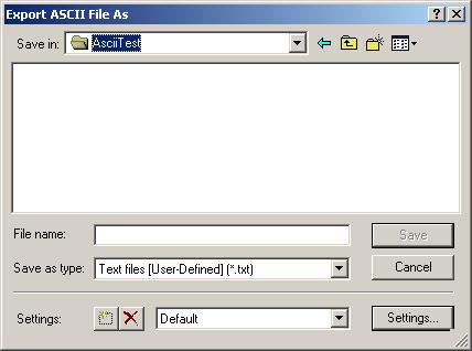 4.12Exporting Data to your GIS/CAD (continued) To export files to user defined ASCII format: Select File, Export, User ASCII, or click the Export ASCII button from