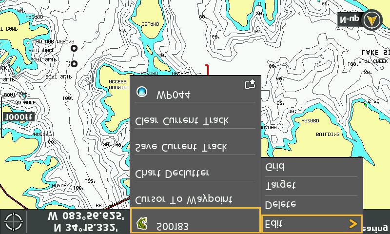 Edit a Waypoint You can edit a waypoint as you mark it or after it is saved. The instructions in this section show you how to edit a waypoint in the Chart View.
