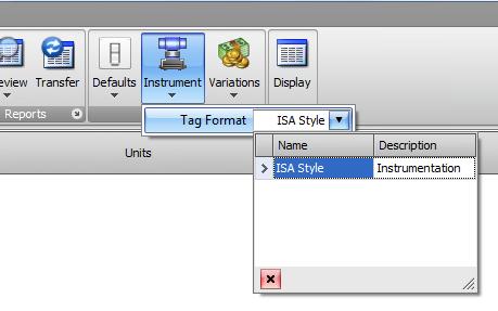 CREATING A NEW TAG FORMAT New tag formats can be created via the Design program Setup tab.
