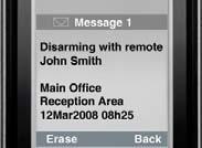 Arming/Disarming Messages Message Information* Arming 1-2-3 Arming with remote 1-2-3 Arming through internet 1-2-3 Arming through end-user PC software 1-2-3 Arming through voice module (phone) 1-2-3