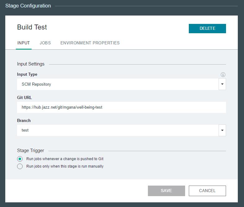 22 At that point, there is no manual work needed anymore, IBM Bluemix takes care about the rest and takes the newest code from the remote test branch and builds new version of application, which is