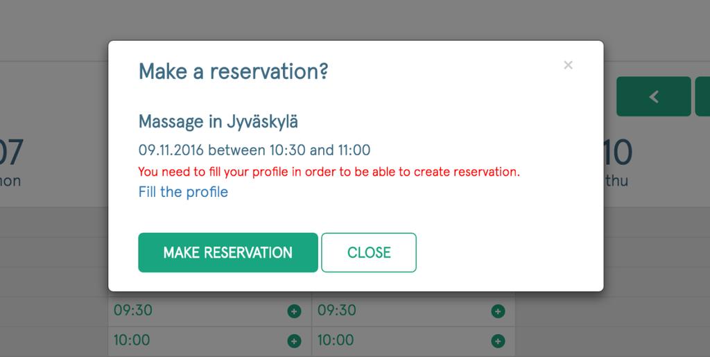 38 Figure 23 App - reservation confirmation After providing all the necessary information users are finally able to create a reservation.