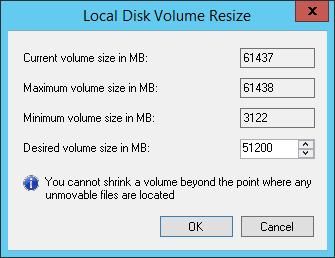 Step 9. Resize Restored Volumes At the Disk Mapping step of the wizard you can set the necessary size for the restored volumes.