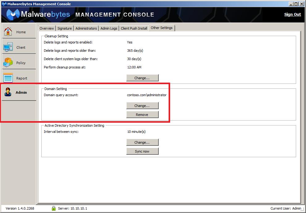 3.0 Preparations for Your First Install When Malwarebytes Management Console is installed on your server, an icon will automatically be created on your desktop.