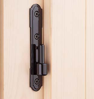 The Kit includes the spring loaded bumper with rubber pad. Wall catch for shutters Holds the leaf wide open, securing it to the wall.