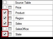 7. Click Next. 8. At the Choose How to Import Data step, accept the default import method, and then click Next. 9. In the Select Tables and View step, check the Sales table. 10.