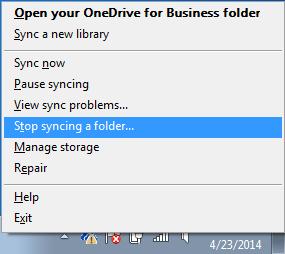 Re-syncing the OneDrive for Business App User Instructions If your University Email Alias was recently changed you may receive a message that OneDrive is not syncing anymore.