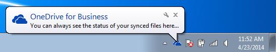 12. You can click Show my files to view your files as they sync.