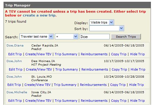 To search for a traveler enter the requested information and click.