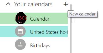 You can also select the Calendar icon on the tool bar on the bottom left as well. This will open the Calendar item in the same window. By default, your primary calendar is called "Calendar".