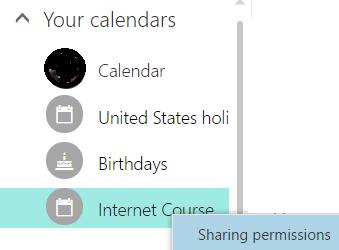 Delegate Options -- You can give anyone within your organization editor or delegate access to your calendar.