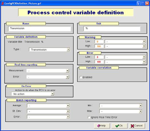 Process Control Variables error On option has been added for disabling the real time process control variable error during a batch measurement.