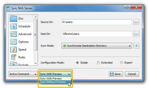 4.4 Synchronizing Files Without Preview File synchronization with a preview is very useful when the user needs to review a list of files that should be synchronized.