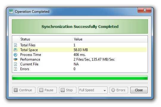 In order to enable bit-level file synchronization for a file synchronization command, open the sync command dialog, select the 'Options' tab and enable the 'Bit-Level