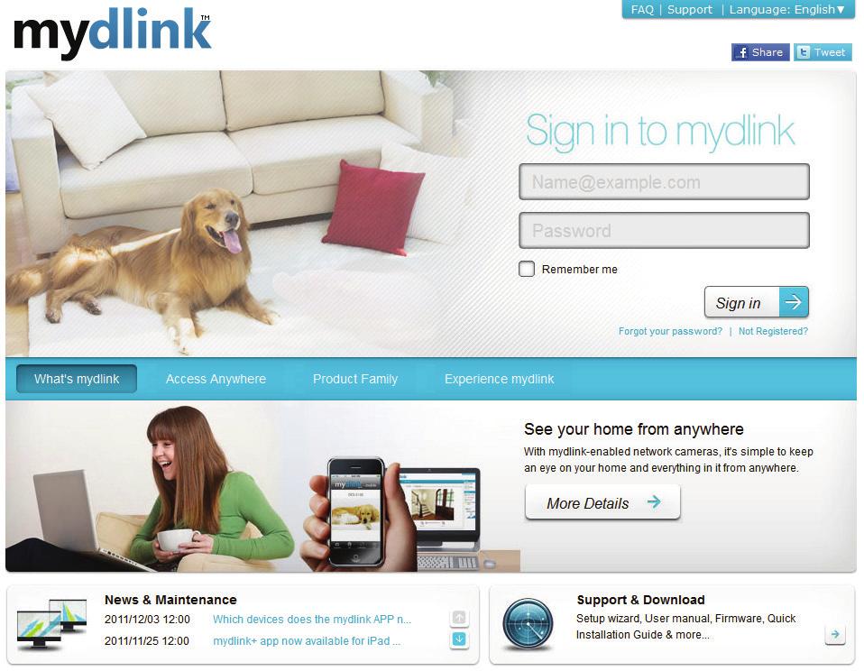 Section 3 - Getting Started The mydlink App will allow you to receive notices, browse network