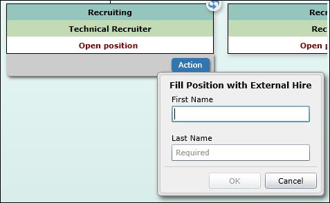 Editing Planning Charts Using the Action Button The Fill Position with External Hire dialog opens. Figure 31