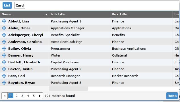 Searching the Planning Chart Searching the Planning Chart If enabled by your administrator, you can search fields in a published cross browser/silverlight chart.