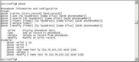 4. -modify: modify record of a certain index in phone book.