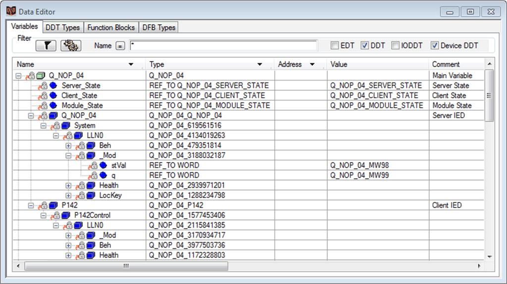 I/O Mapping Working with Device DDT Variables Use the newly created Device DDT variables to access project data.