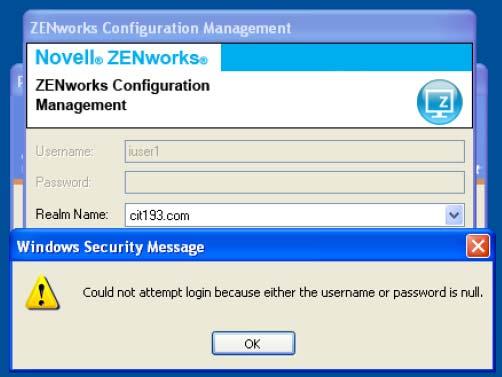 The UPN attribute is mandatory for a successful ZENworks Configuration Management and DSfW integration. The UPN attribute is created when the user is created by using the MMC.