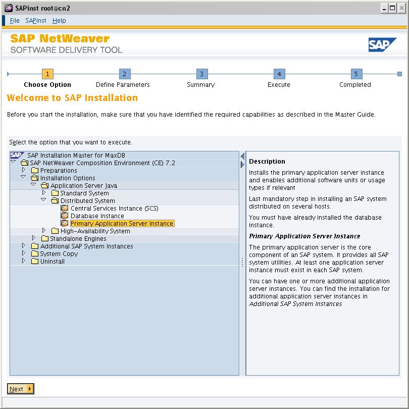 SAP NW 7.2 for CE Installation Installation of ACC 3.1.
