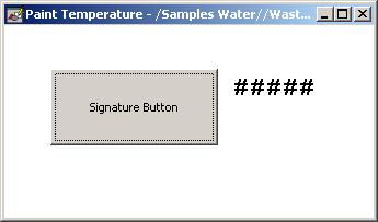 Draw a rectangle on the graphic for the button and then select the "FactoryTalk View SE Signature Button" from the ActiveX objects list. 2.