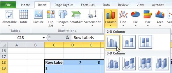 For this you need a pivot table which has the ages as row names 1.